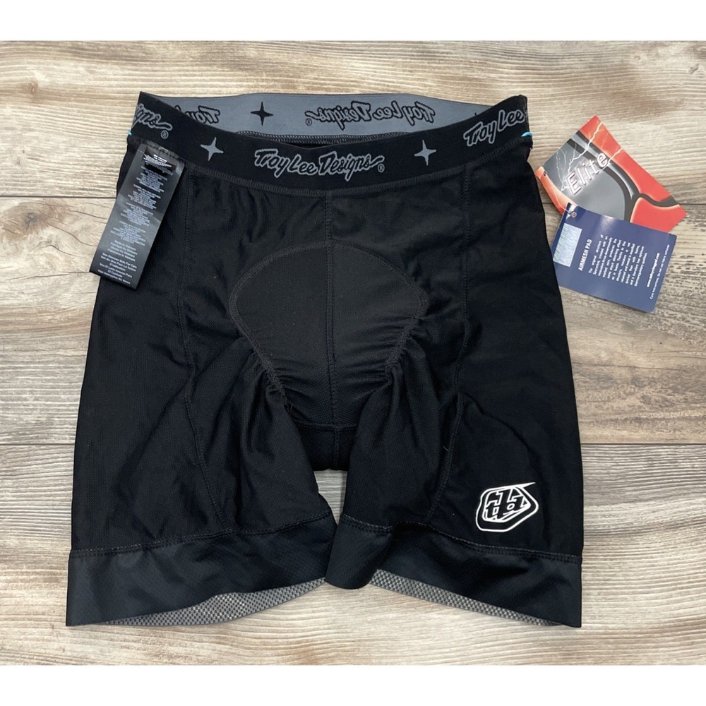 Troy Lee Designs Chamois Mens 32 Cycling Padded Base Layer Black